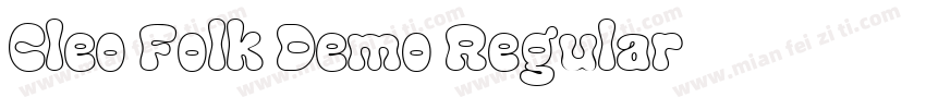Cleo Folk Demo Regular字体转换